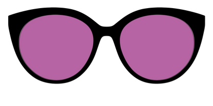 The Black with Violet Golf Lens
