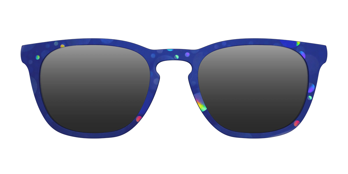 The Polarized Navy Holographic Bubbles Sun Top