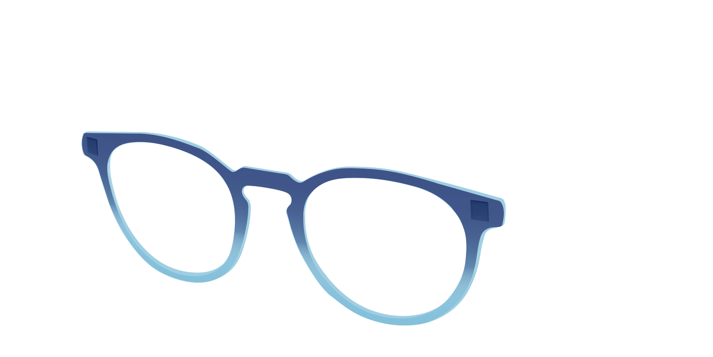 The Indigo to Sky Blue Gradient Crystal