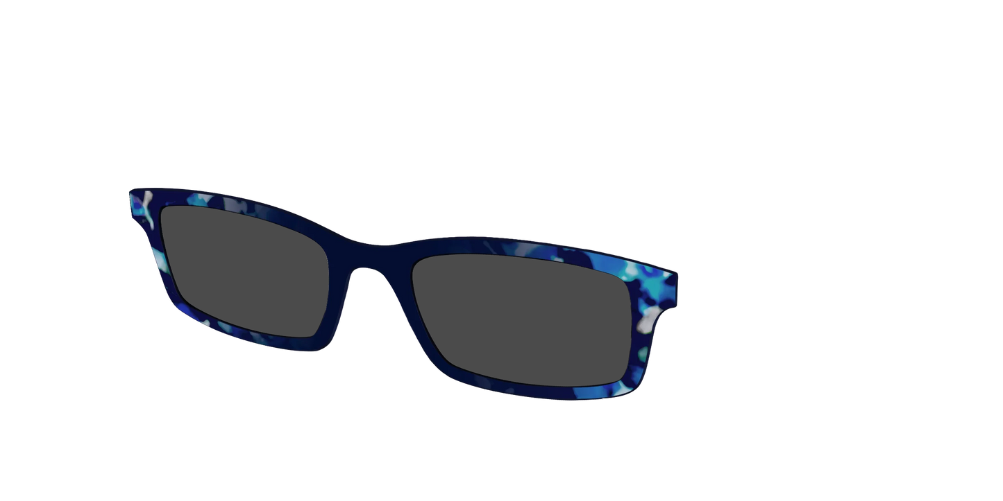The Polarized Indigo Tortoise Sun Top