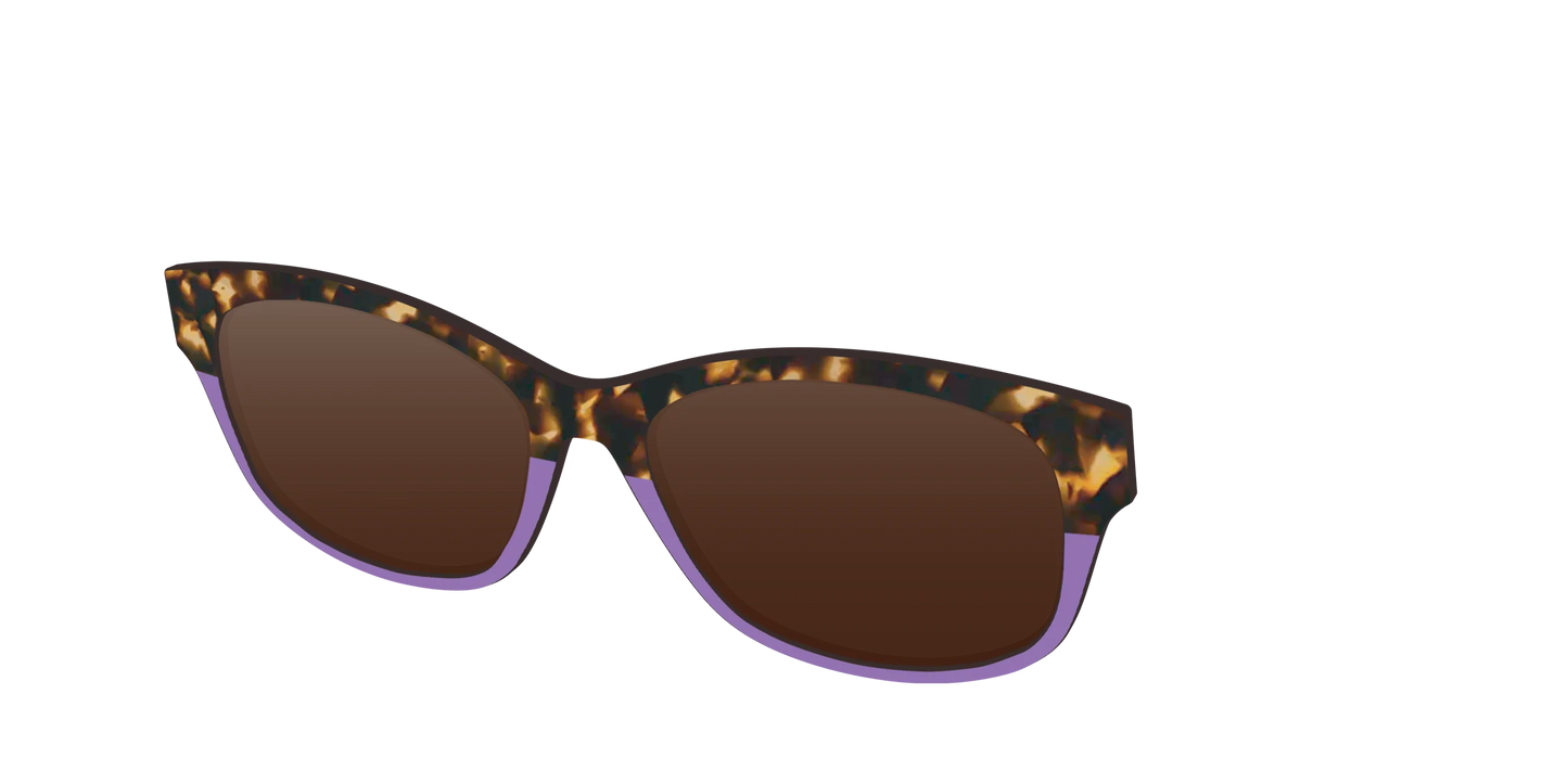 The Polarized Lavender Tortoise Split Sun Top