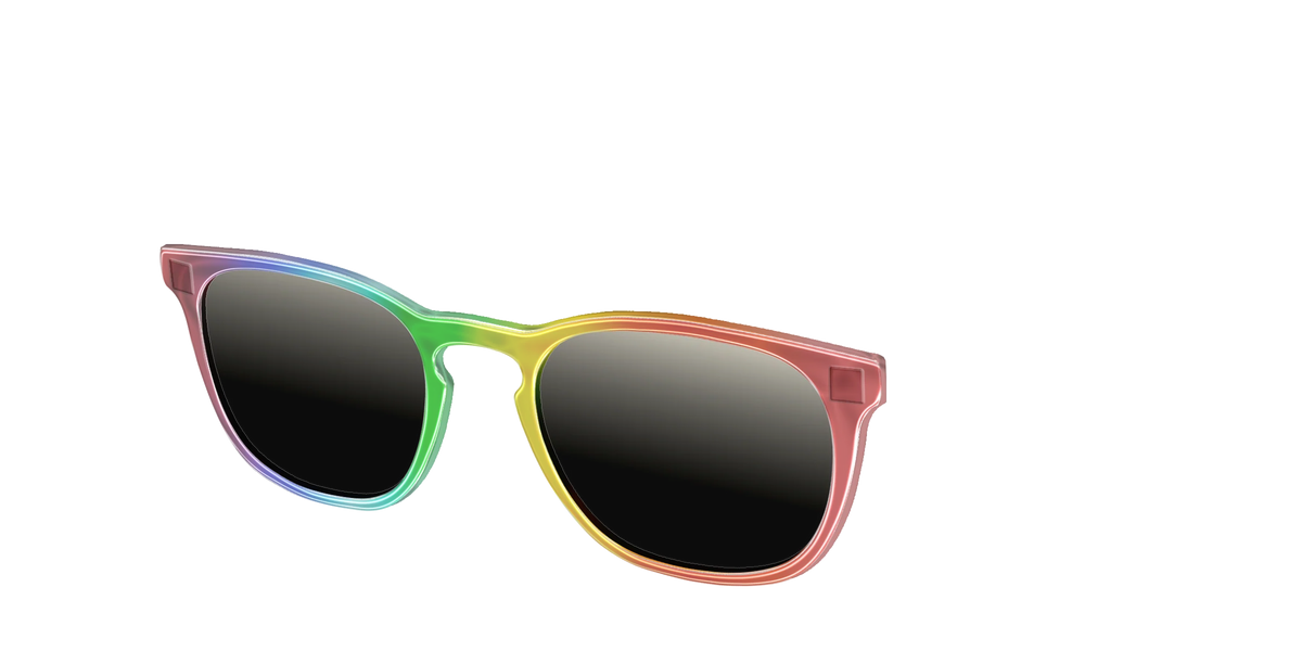 The Polarized Rainbow Gradient Sun Top