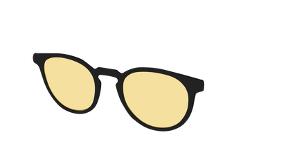 The Black With Citrine Yellow Lens