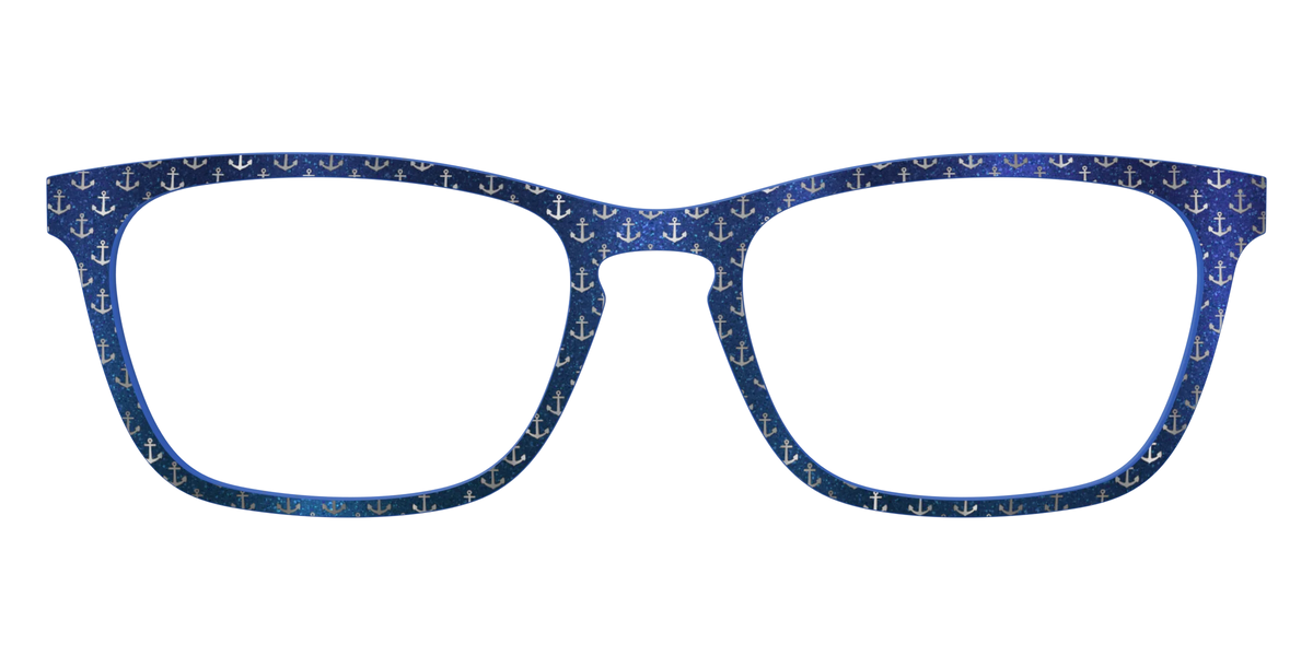 The Blue Shimmer with Silver Foil Anchors