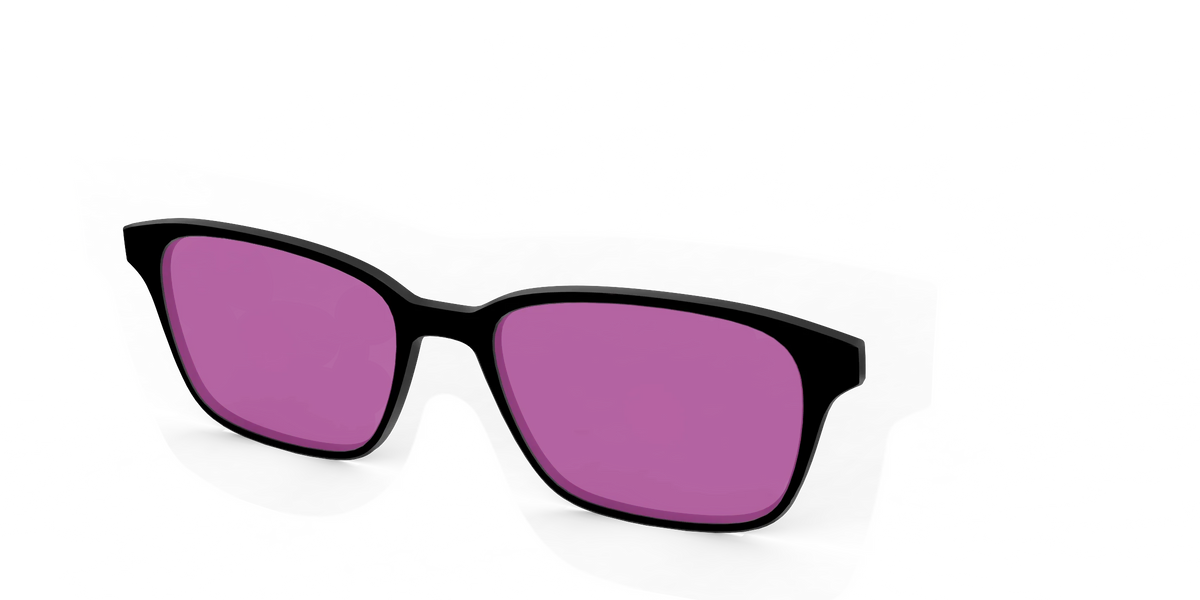 The Black with Violet Golf Lens