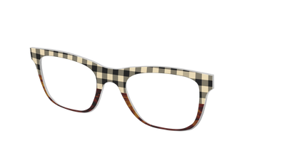 The Ivory Plaid Wood Split