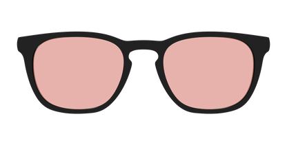 The Black With Coral Pink Lens