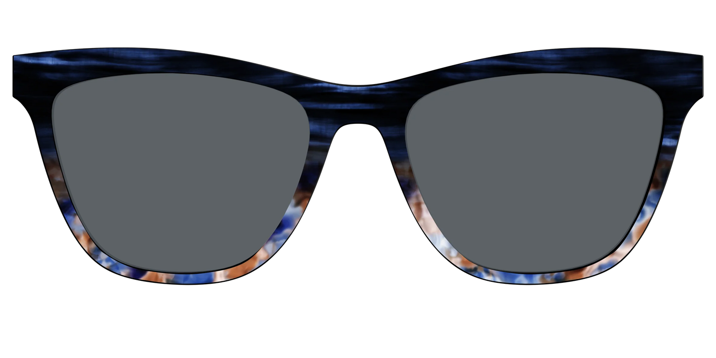 The Polarized Blue Horn Tortoise Sun Top