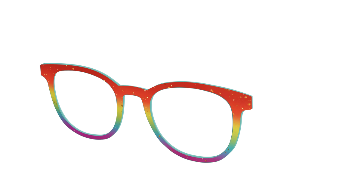 The Spectrum Gradient with Gold Flakes
