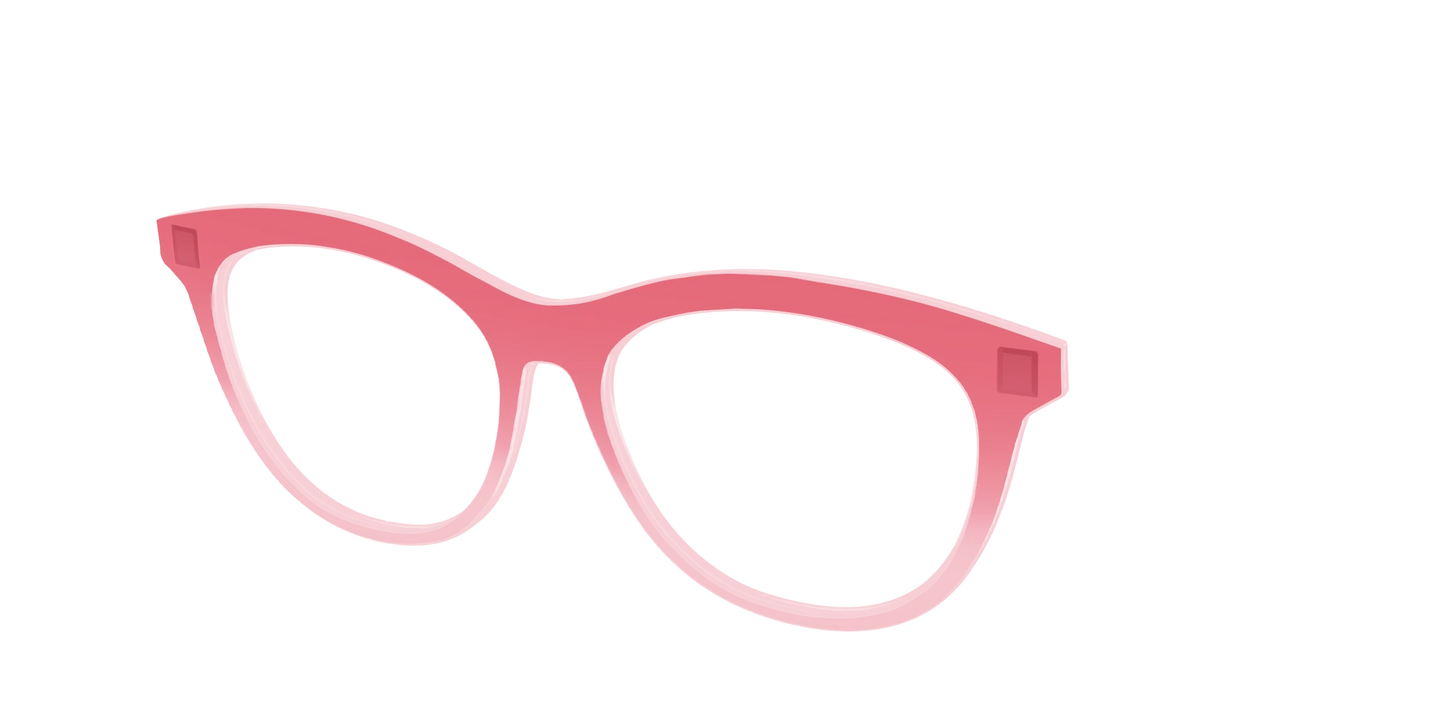 The Red to Coral Gradient Crystal