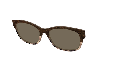 The Polarized Dark Oak Tortoise Split Sun Top