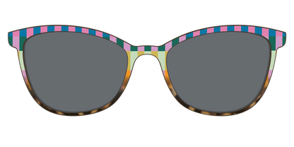 The Polarized Summer Stripes Tortoise Sun Top