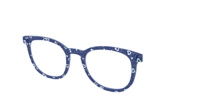The Denim Heart Glitter Crystal