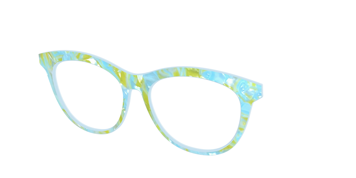 The Blue Lemonade Pearl Marble