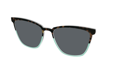 The Polarized Matcha Split Sun Top