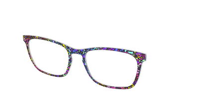 The Rainbow Splatter Black