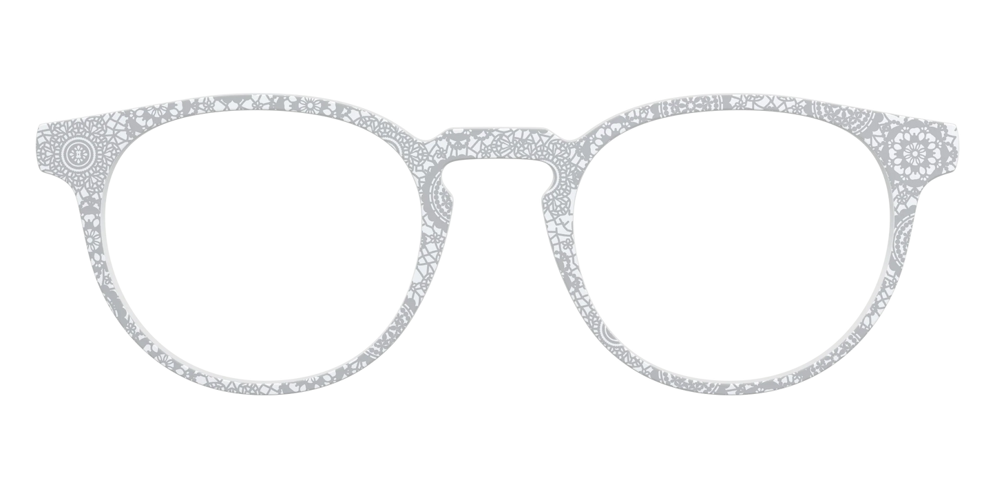 The Pale Gray Medallion Lace