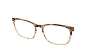 The Khaki Tortoise Crystal Split with Gold Flakes
