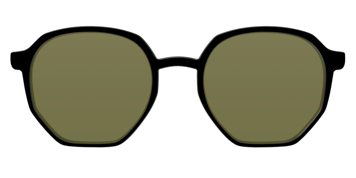 The Black with Green Racquet Sport Lens