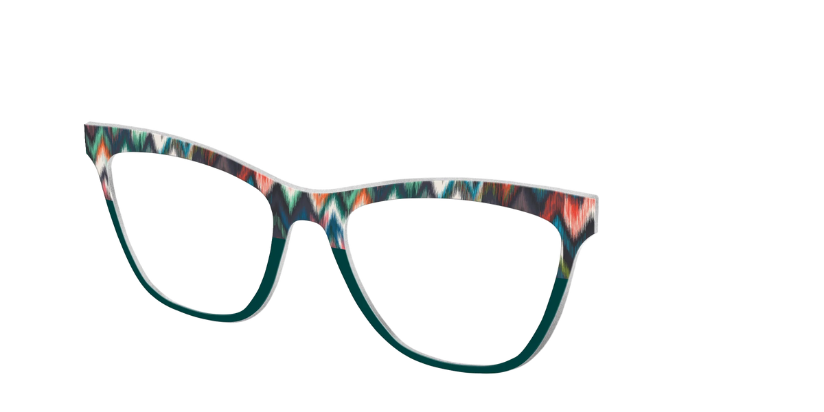 The Teal Ikat Split