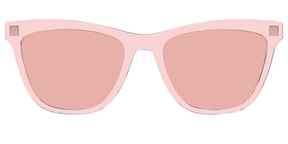 The Pink Crystal With Coral Pink Lens