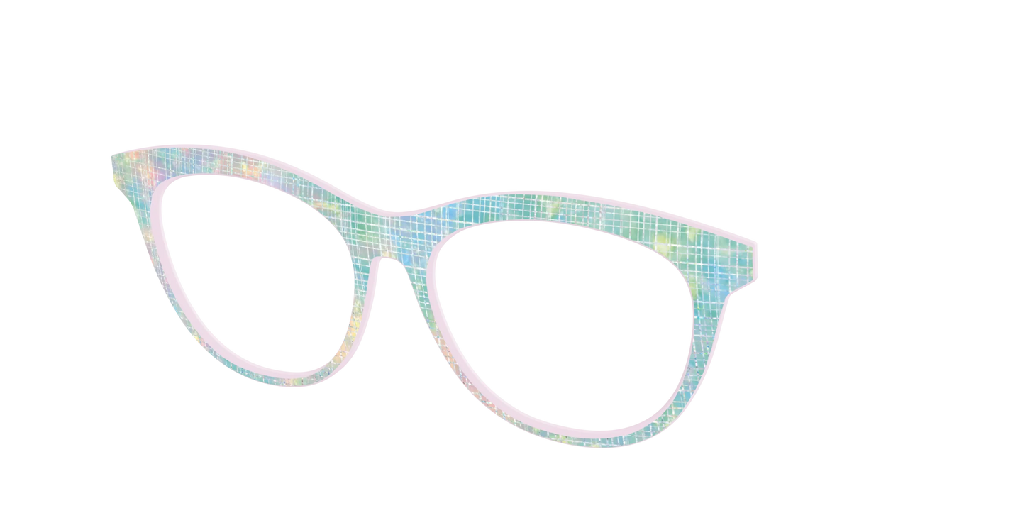 The Pastel Gradient with Holographic Hatching