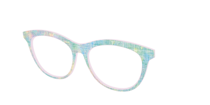 The Pastel Gradient with Holographic Hatching