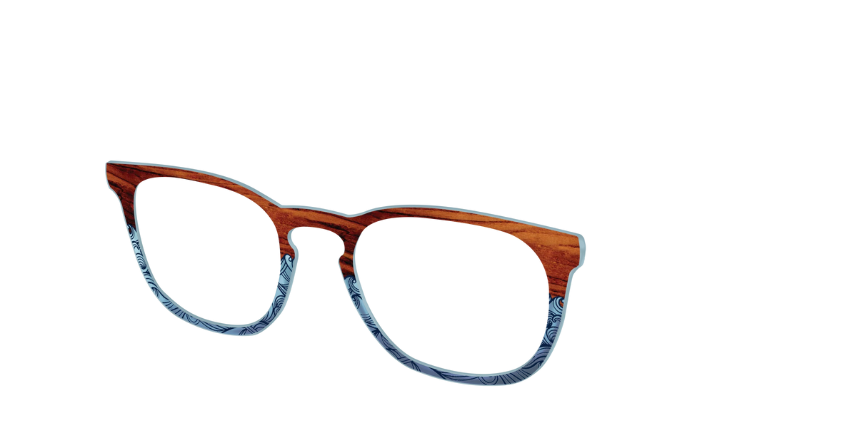 The Blue Wood Waves Crystal