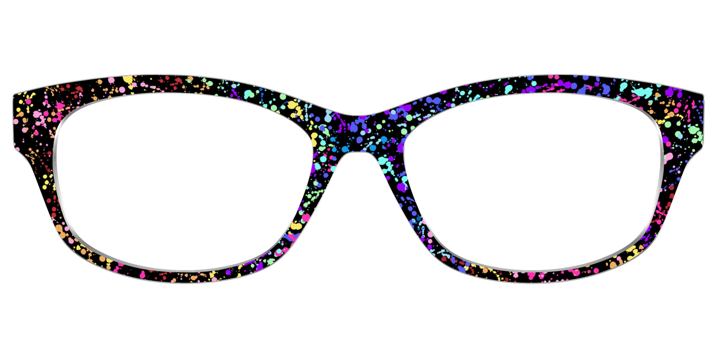 The Rainbow Splatter Black