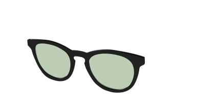 The Black With Sage Green Lens