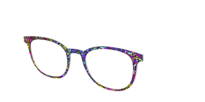 The Rainbow Splatter Black