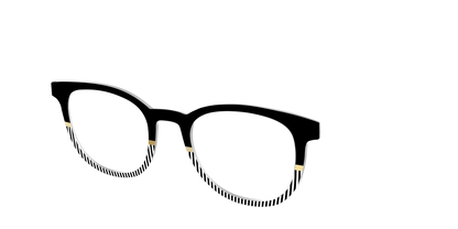 The Chic Stripes Crystal with Gold Foil
