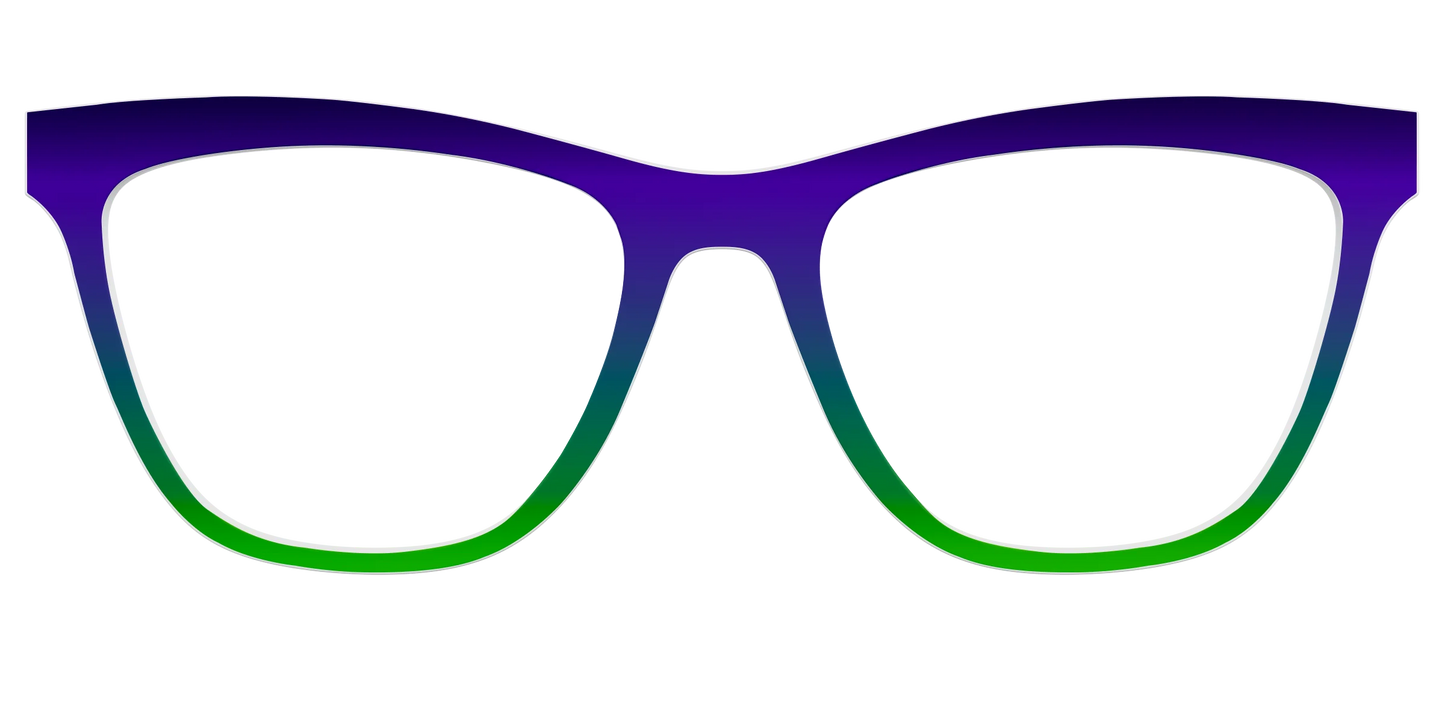 The Ultra Violet to Bright Green Gradient