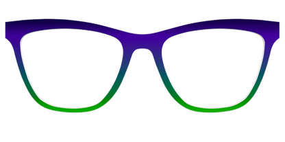 The Ultra Violet to Bright Green Gradient