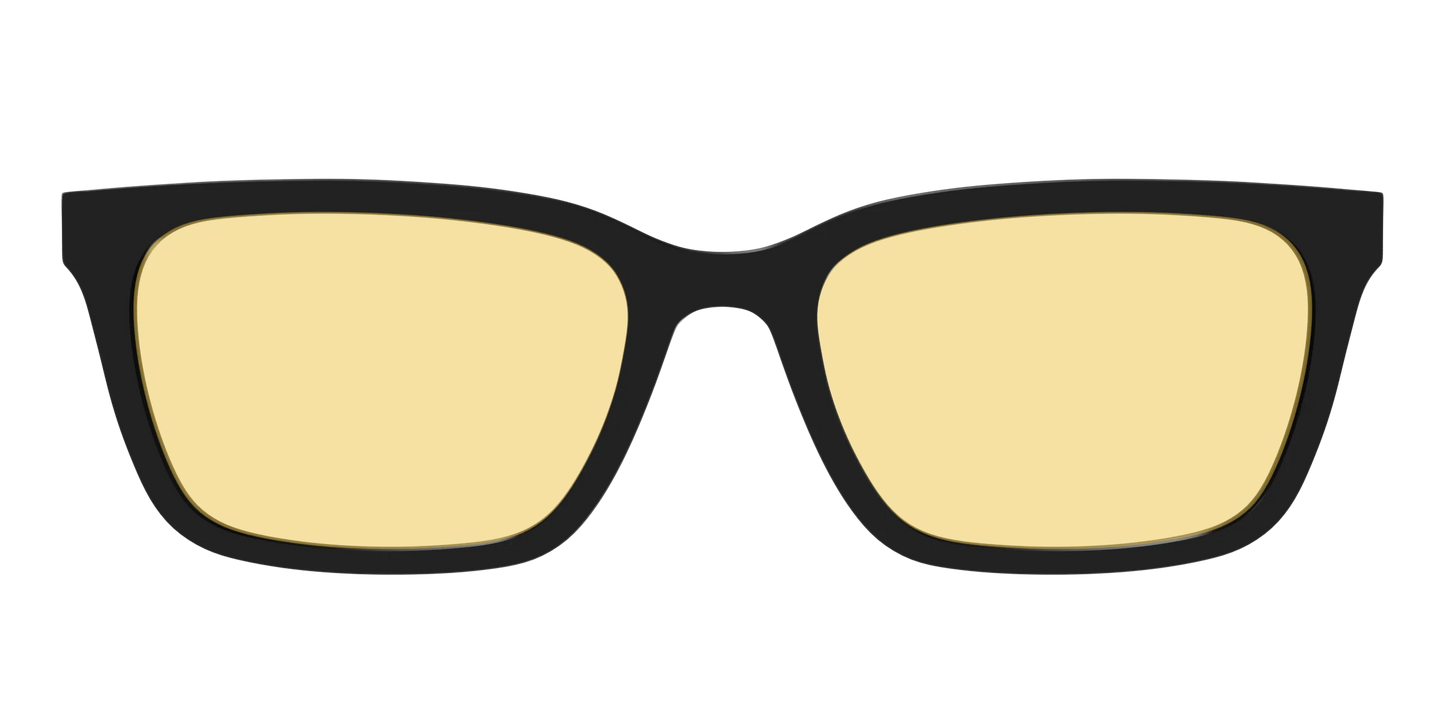 The Black With Citrine Yellow Lens