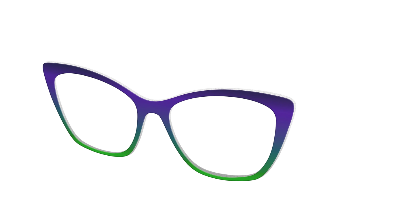 The Ultra Violet to Bright Green Gradient