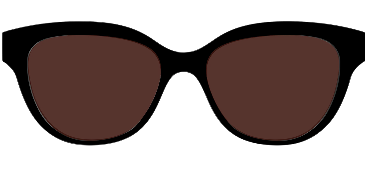 The Black with Brown Golf Lens