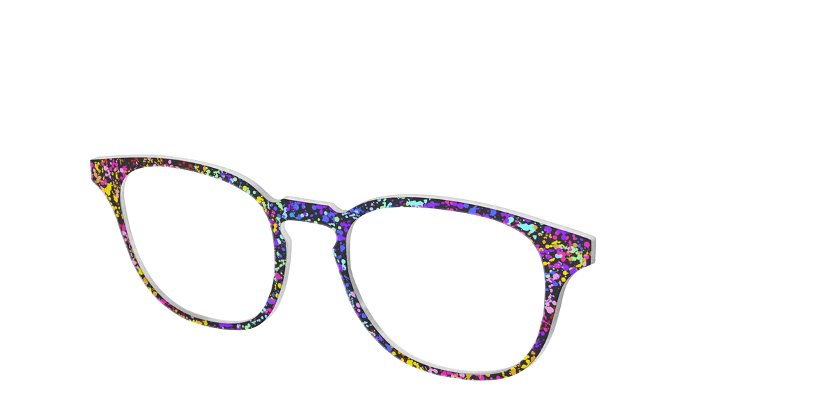 The Rainbow Splatter Black