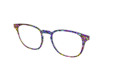The Rainbow Splatter Black