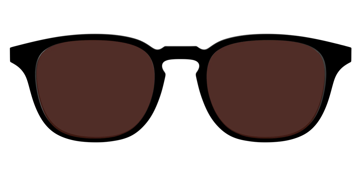 The Black with Brown Golf Lens