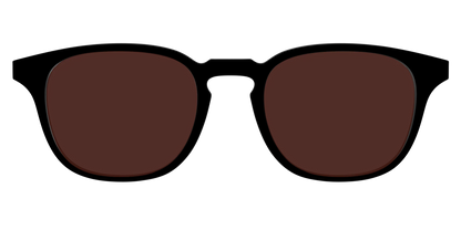 The Black with Brown Golf Lens