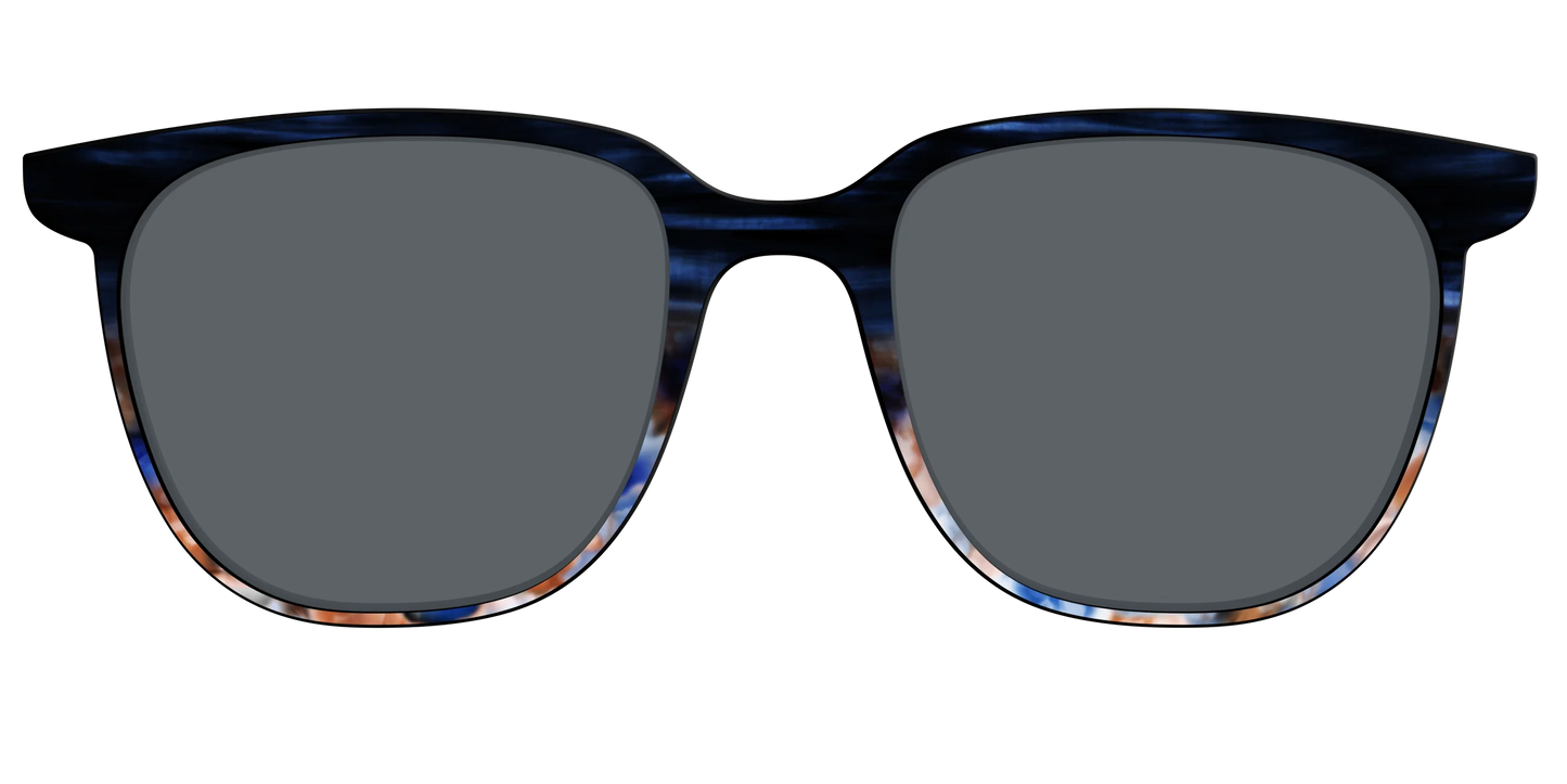The Polarized Blue Horn Tortoise Sun Top
