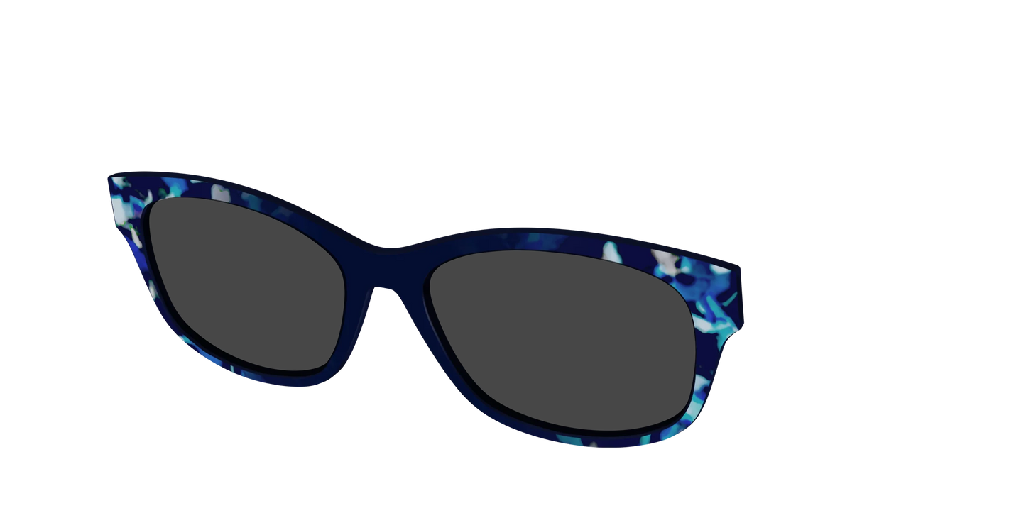 The Polarized Indigo Tortoise Sun Top