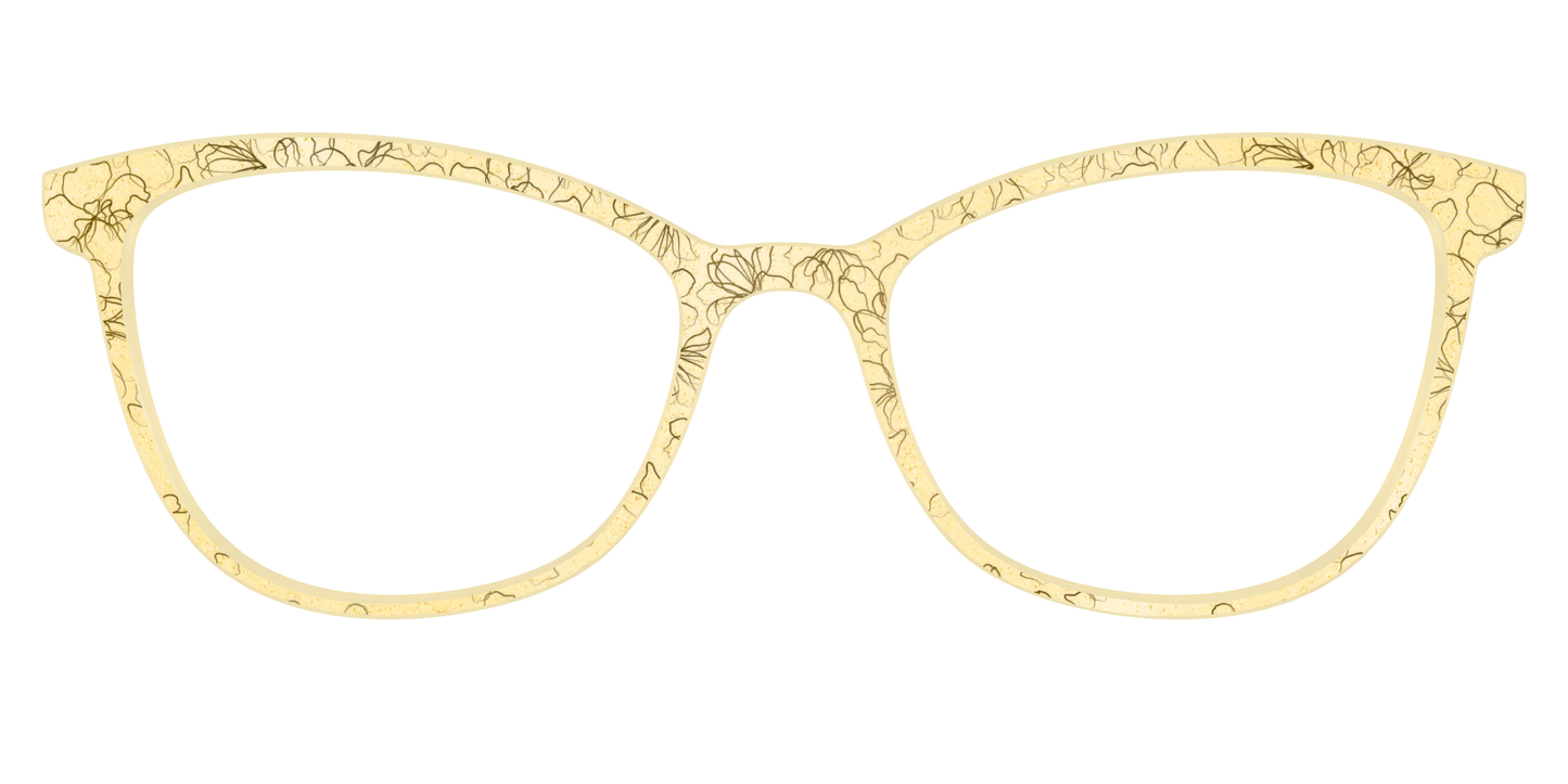 The Yellow Shimmer Petals with Gold Foil