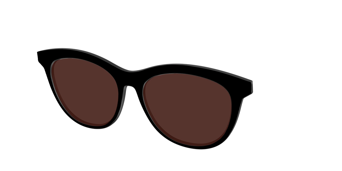 The Black with Brown Golf Lens
