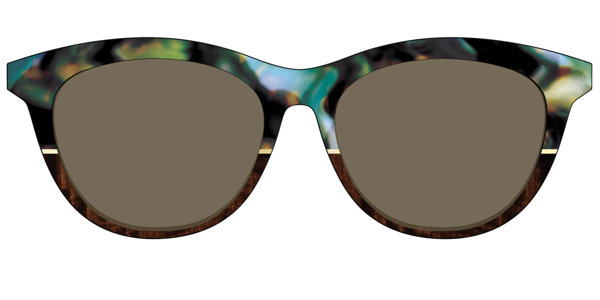 The Polarized Mirage Split with Gold Foil Sun Top