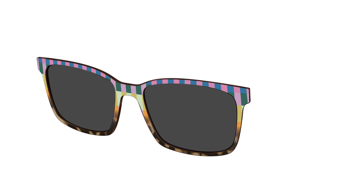 The Polarized Summer Stripes Tortoise Sun Top