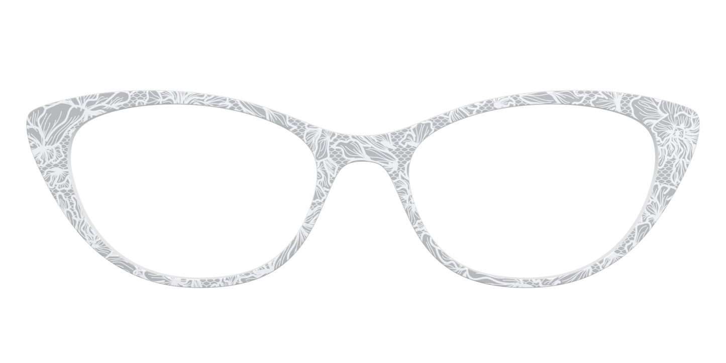 The Pale Gray Floral Lace