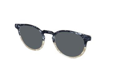 The Polarized Navy to Taupe Pearl Split Sun Top