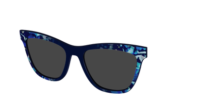 The Polarized Indigo Tortoise Sun Top